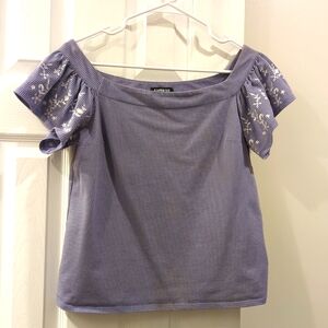 Blue and White Stripe Express Blouse